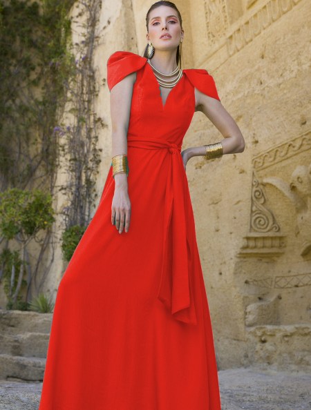 VESTIDO DE FIESTA OLIMARA LISO 2